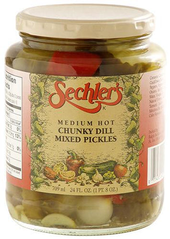 Hot Chunky Dill Mixed Pickle
