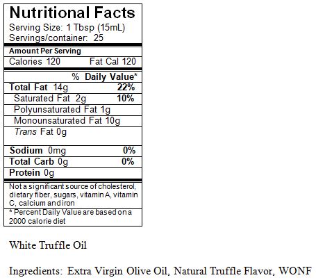 White Truffle Olive Oil